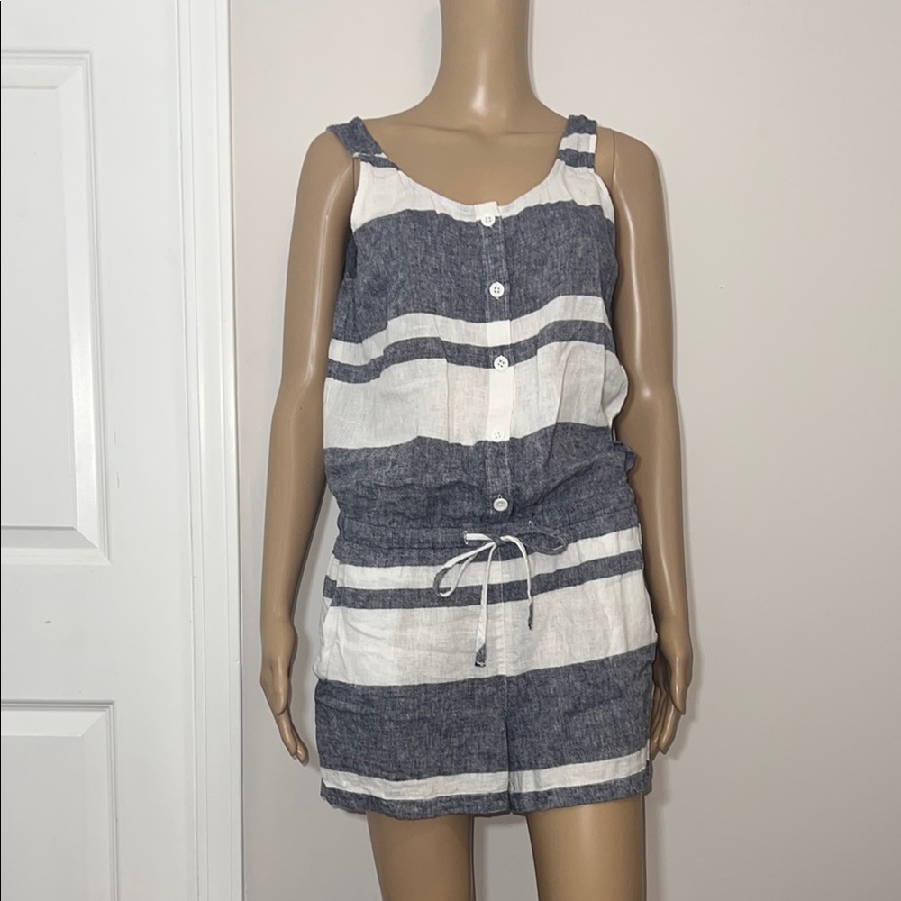 Loft Beach Linen/Cotton blend Romper